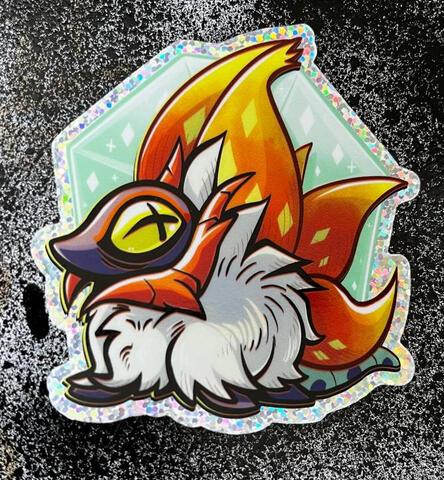 Slither Wing Holographic Vinyl Sticker Slither Wing Holographic Vinyl Sticker
